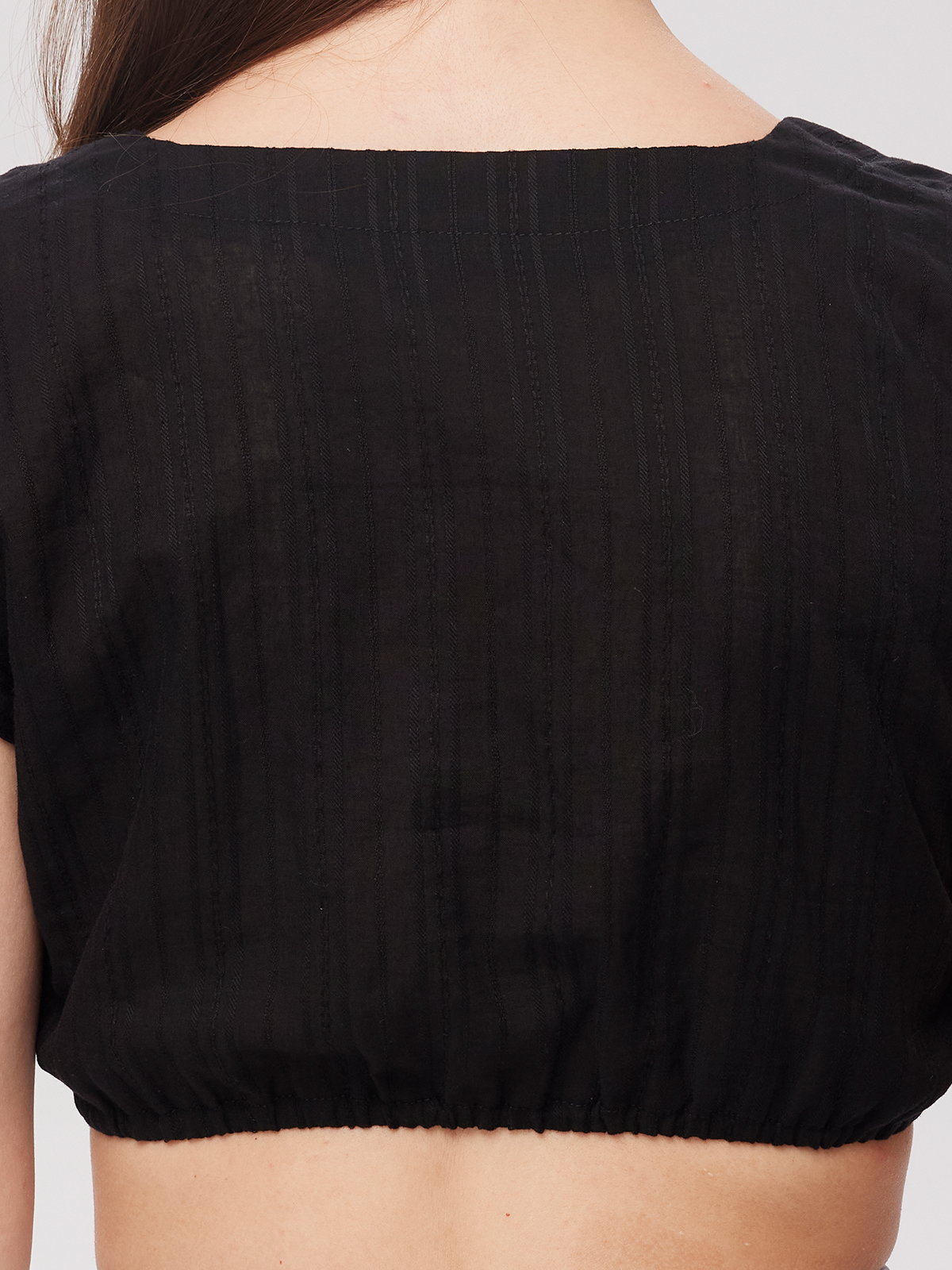Klassische Dirndlbluse in Schwarz