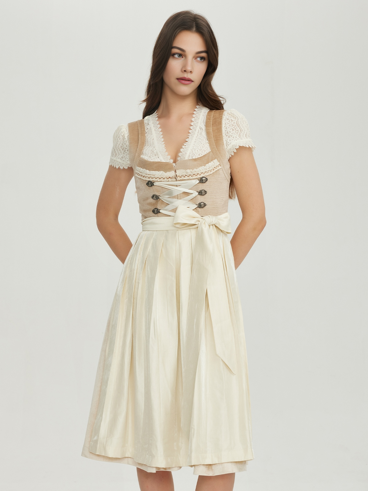 Wildleder Dirndl in Braun