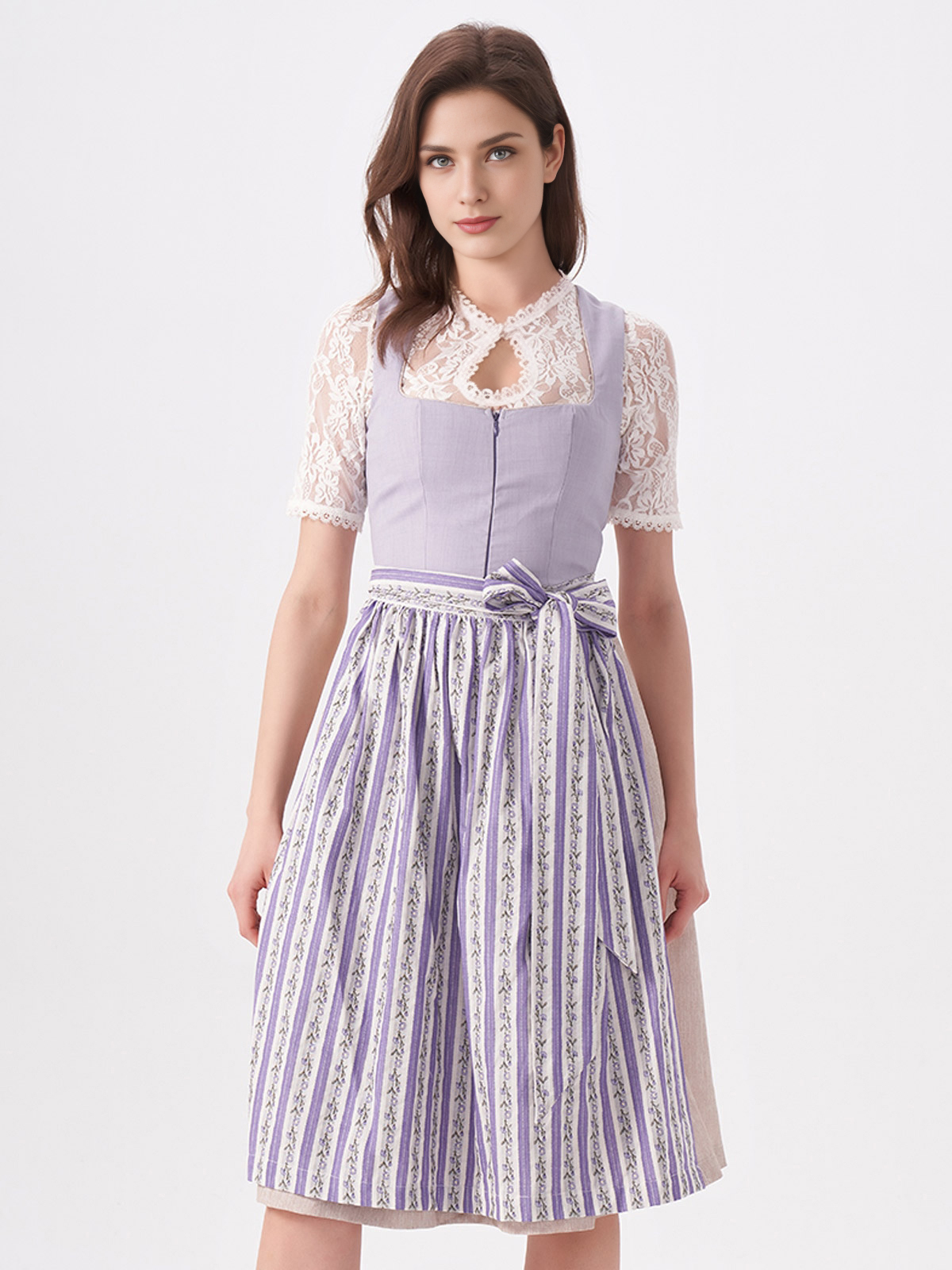 Dirndlbluse in Lila