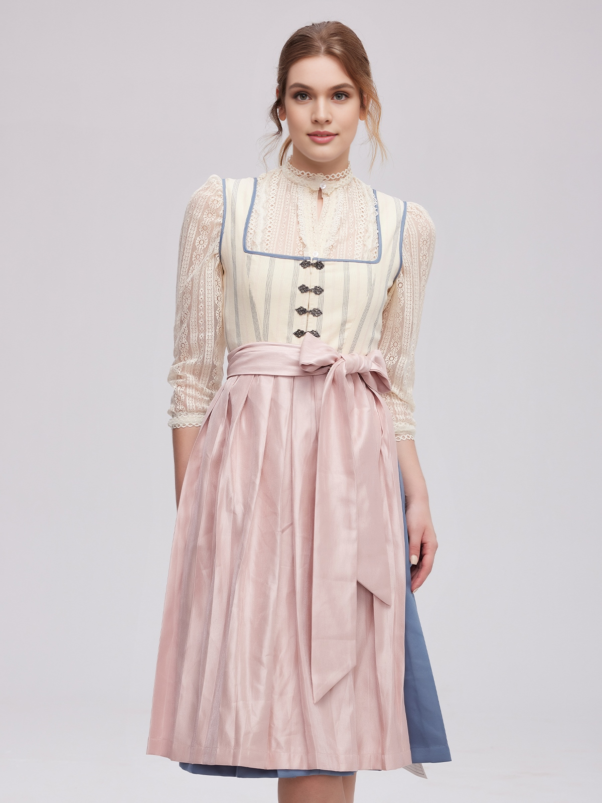 Dirndl beige grün