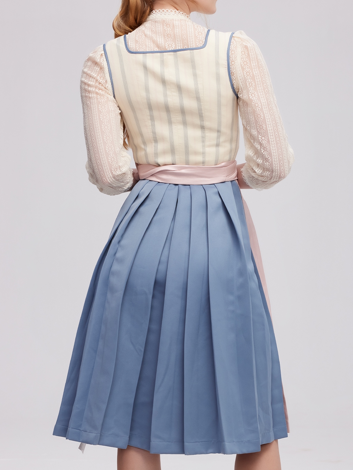 Stylisches Mini Dirndl Extra Kurz in Beige