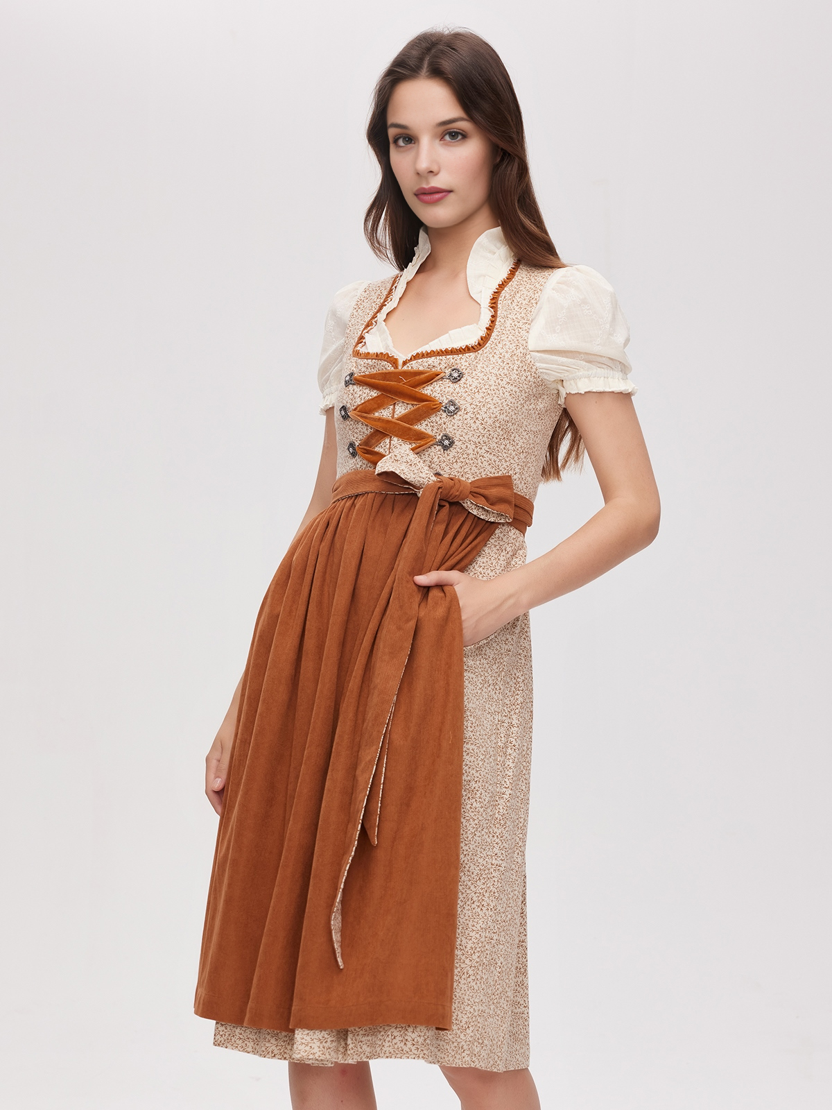 Rosa Dirndl mit Glitzer